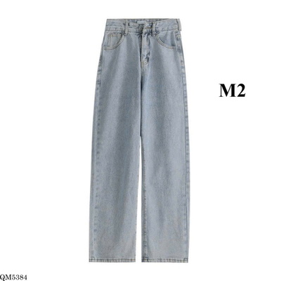 QM5384 QUẦN JEANS SUÔNG NỮ BASIC