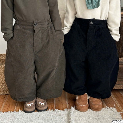 QT5001 QUẦN NHUNG ỐNG RỘNG CHO BÉ