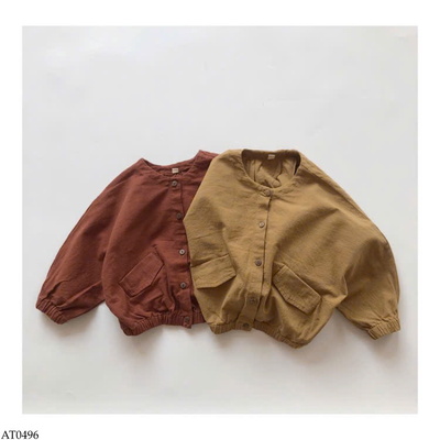 AT0496 ÁO KHOÁC CỔ TRÒN CHO BÉ