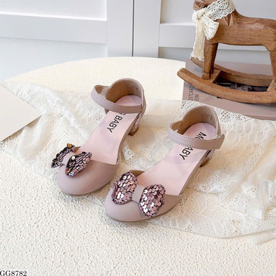 GG8782 GIÀY CAO GÓT BÚP BÊ NƠ BG
