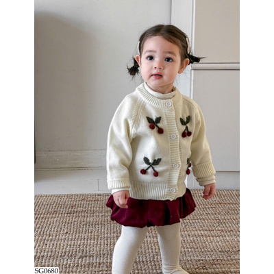 SG0680 SET ÁO CARDIGAN MIX QUẦN NHUNG ỐNG BÍ