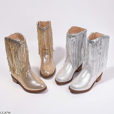 GG8790 BOOT PHỐI TUA RUA CHO BÉ