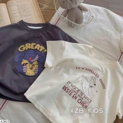 A3815 ÁO PHÔNG HỌA TIẾT CHO BÉ
