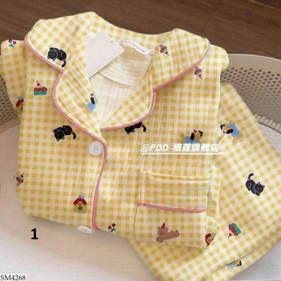 SM4268 BỘ PIJAMA HỌA TIẾT NỮ