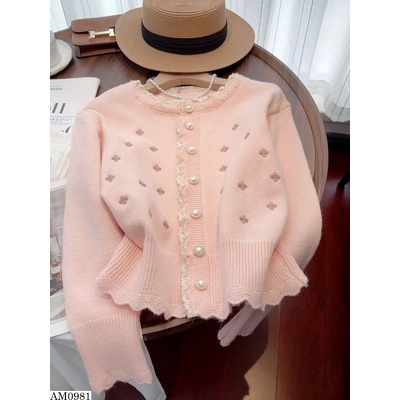AM0981 ÁO CARDIGAN CÚC NGỌC TRAI THÊU HOA