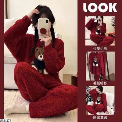SM4275 BỘ LÔNG GẤU ĐỎ