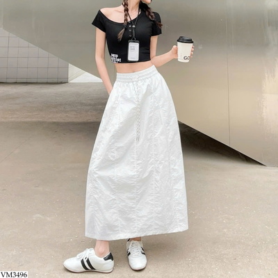 VM3496 CHÂN VÁY DÀI DÂY RÚT SIÊU TÔN DÁNG