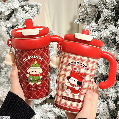 BN950 LY GIỮ NHIỆT NOEL 600ML HÌNH CÚN