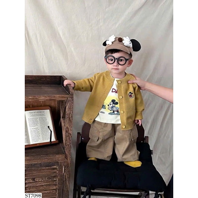 ST7098 SET ÁO LEN MICKEY MIX QUẦN CÚN BT
