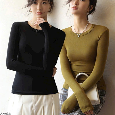 AM0984 ÁO THUN TĂM CỔ TRÒN NỮ