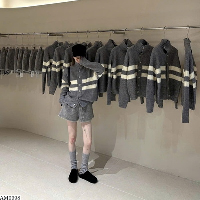 AM0998 ÁO KHOÁC CARDIGAN KẺ SOC NỮ