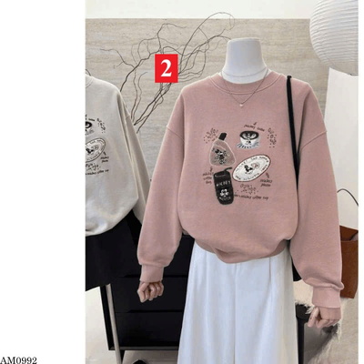 AM0992 ÁO SWEATER HOẠT HÌNH NỮ