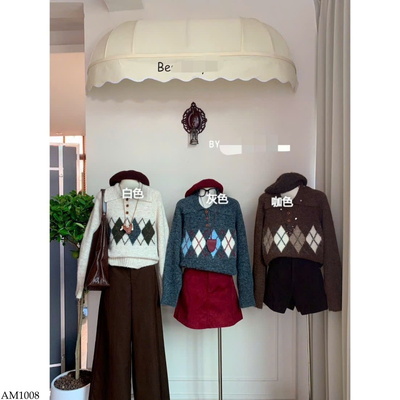 AM1008 ÁO LEN CỔ POLO CHO NỮ