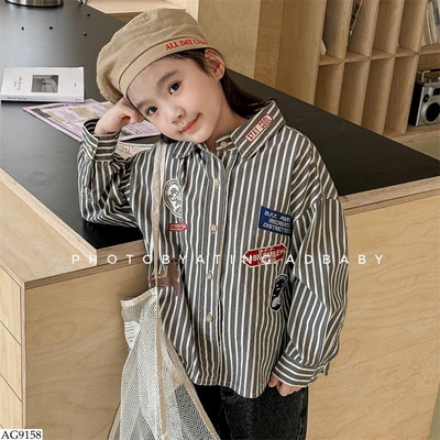 AG9158 ÁO SƠ MI KẺ SỌC ADBABY CHO BÉ