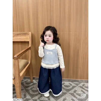 AG9173 SET ÁO REN GIẢ 2 MẢNH BG