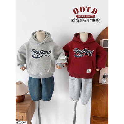 AT0567 ÁO NỈ PHỐI CHỮ CHO BT