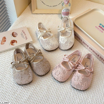 GG8807 GIÀY LƯỚI QUAI ĐÍNH NƠ BG