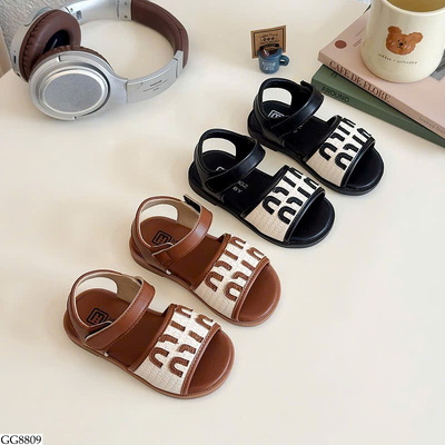 GG8809 SANDAL CHỮ QUAI NGANG BG