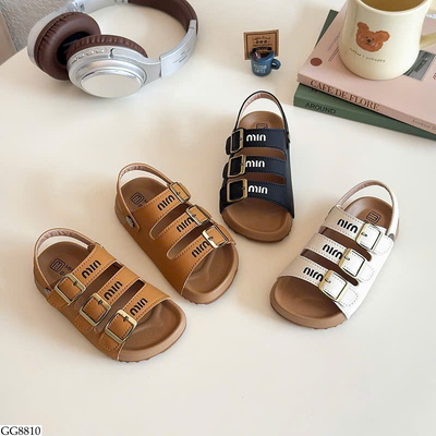 GG8810 SANDAL CHỮ QUAI NGANG BG