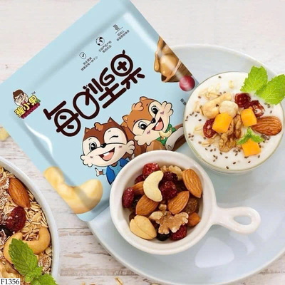 F1356 SET 30 GÓI NGŨ CỐC THƯƠNG HIỆU 2 CON SÓC