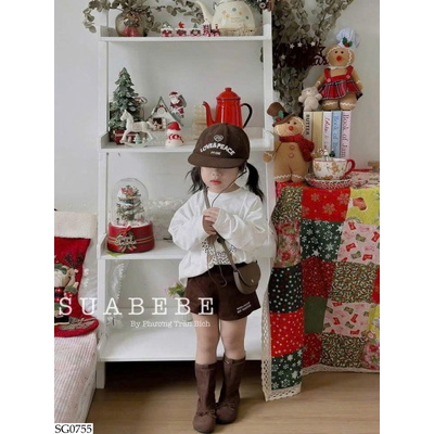 SG0755 SET ÁO CÚN AMBB PHỐI MŨ MIX QUẦN SHORT 