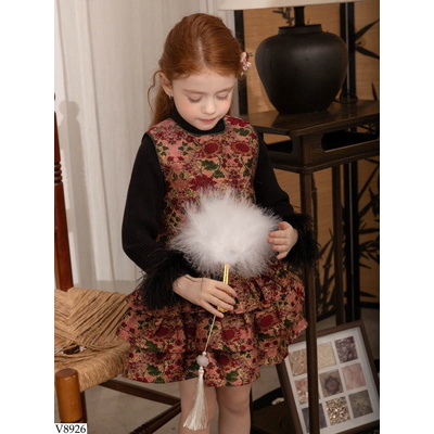 V8926 VÁY HOA SÁT NÁCH BG