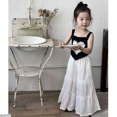 SG0757 SET ÁO TRÁI TIM MIX QUẦN ỐNG RỘNG