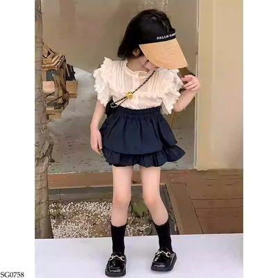 SG0758 SET ÁO PHỐI REN MIX CV BÍ BG