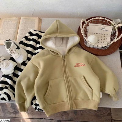 A3826 ÁO KHOÁC  HOODIE ZIP CHO BÉ