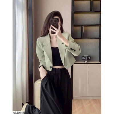 AM1065 ÁO BLAZER DÁNG NGẮN NỮ
