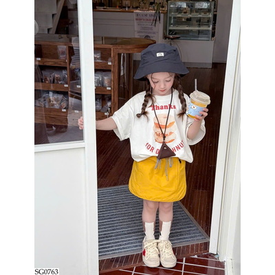 SG0763 SET ÁO PHÔNG DONUT MIX CHÂN VÁY AMBB 