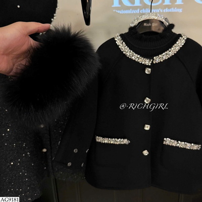 AG9181 ÁO KHOÁC TAY PHỐI LÔNG RICHGIRL