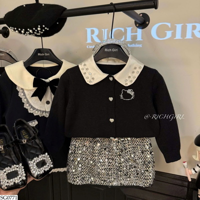 SG0771 SET ÁO KITTY MIX CV KIM SA RICHGIRL