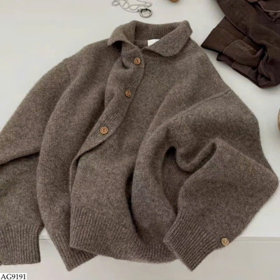 AG9191 ÁO CARDIGAN LEN CỔ BẺ
