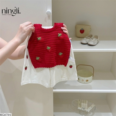 SG0791 SET ÁO LEN ĐÂU TÂY PHỐI QUẦN LỬNG NINGLI