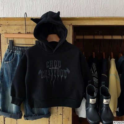 AT0609 ÁO NỈ HODDIE CHỮ CHO BÉ