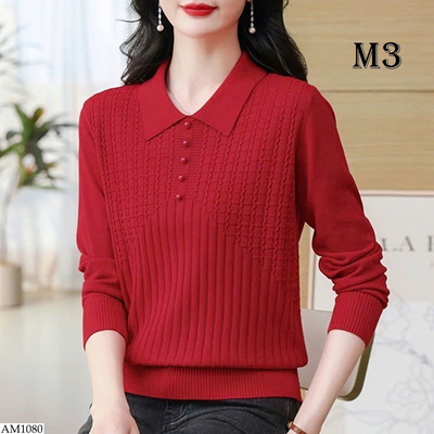 AM1080 ÁO POLO LEN DÀI TAY MỀM MỊN