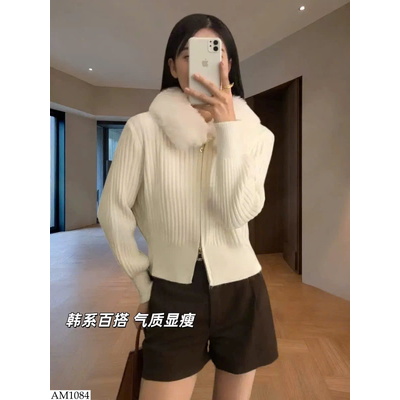 AM1084 ÁO LEN CỔ LÔNG NỮ ANNA