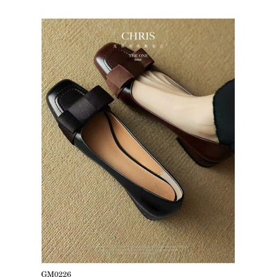 GM0226 GIÀY DA CỔ ĐIỂN GẮN NƠ