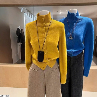 AM1098 ÁO CARDIGAN LEN CAO CỔ