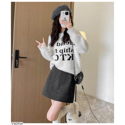 VM3518 CHÂN VÁY DẠ DÁNG CHỮ A