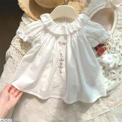 AG9212 ÁO BÉ GÁI VIỀN BÈO CHO BÉ GÁI