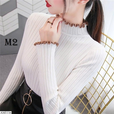 AM1116 ÁO LEN GÂN CỔ BÈO 
