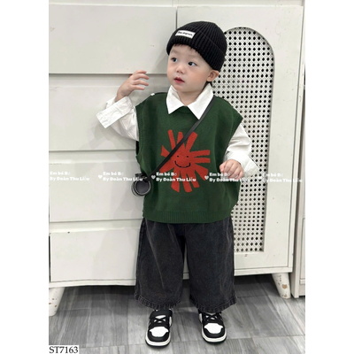 ST7163 SET ÁO GILE LEN MIX QUẦN JEAN BT