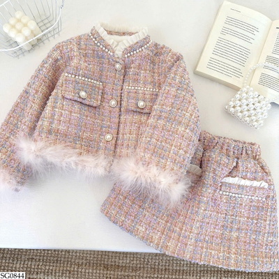 SG0844 SET DẠ PHỐI LÔNG BG
