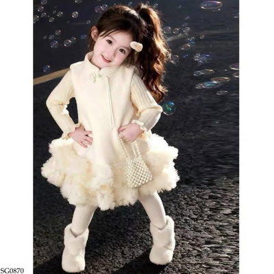 SG0870 ÁO PHỐI VÁY BỒNG CHO BÉ GÁI