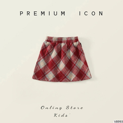 V8993 CHÂN VÁY KẺ CARO PREMIUM