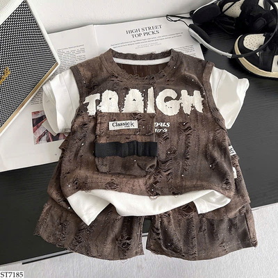 ST7185 SET RÁCH CỘC TAY PHONG CÁCH
