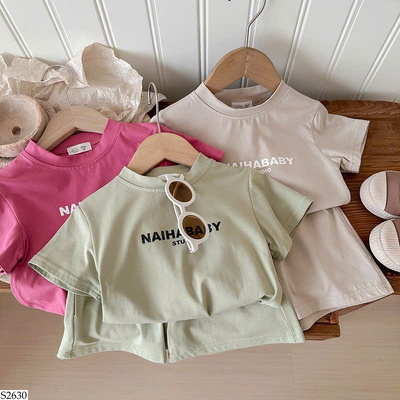 S2630 BỘ SHORT CHO BÉ