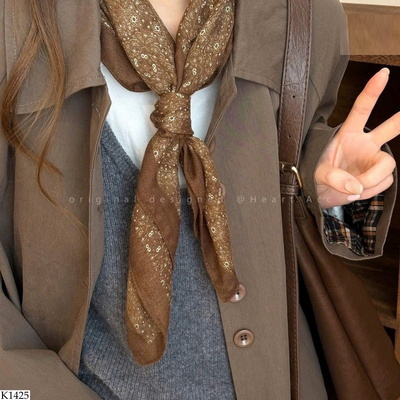 K1425 KHĂN LỤA HỌA TIẾT 